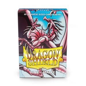 Japanese Dragon Shield Sleeves (60) – Matte Pink