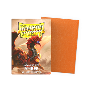 Japanese Dragon Shield Sleeves (60) – Matte Amber