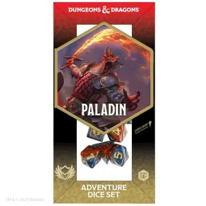 Dungeons & Dragons Adventure Dice Set - Paladin (Orange, Blue)