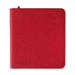 Vault X – 12-Pkt Exo-Tec Zip Binder – Fire Red