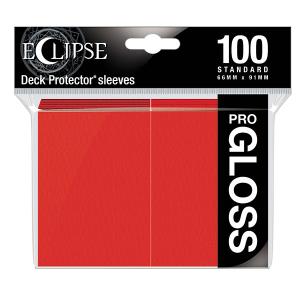 Ultra Pro – Eclipse Gloss Standard Sleeves 100 Pack – Apple Red