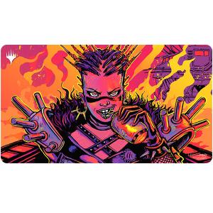 MTG Aetherdrift Playmat Borderless Racer feat. Far Fortune, End Boss