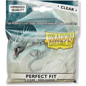 100 ct Standard Dragon Shield Sleeves Perfect Fit (100) – Clear (Side Loader)