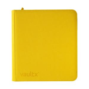 Vault X – 12-Pkt Exo-Tec Zip Binder – Sunrise Yellow