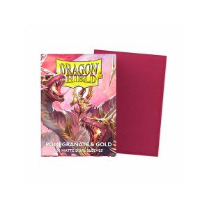 Dragon Shield Sleeves – Pomegranate/Gold Matte Dual – Anniversary Sp. Edition